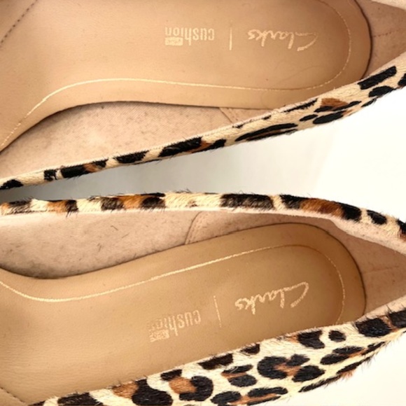 Clarks Leopard Print Fernie Heels Size 8 NWT - Picture 6 of 9